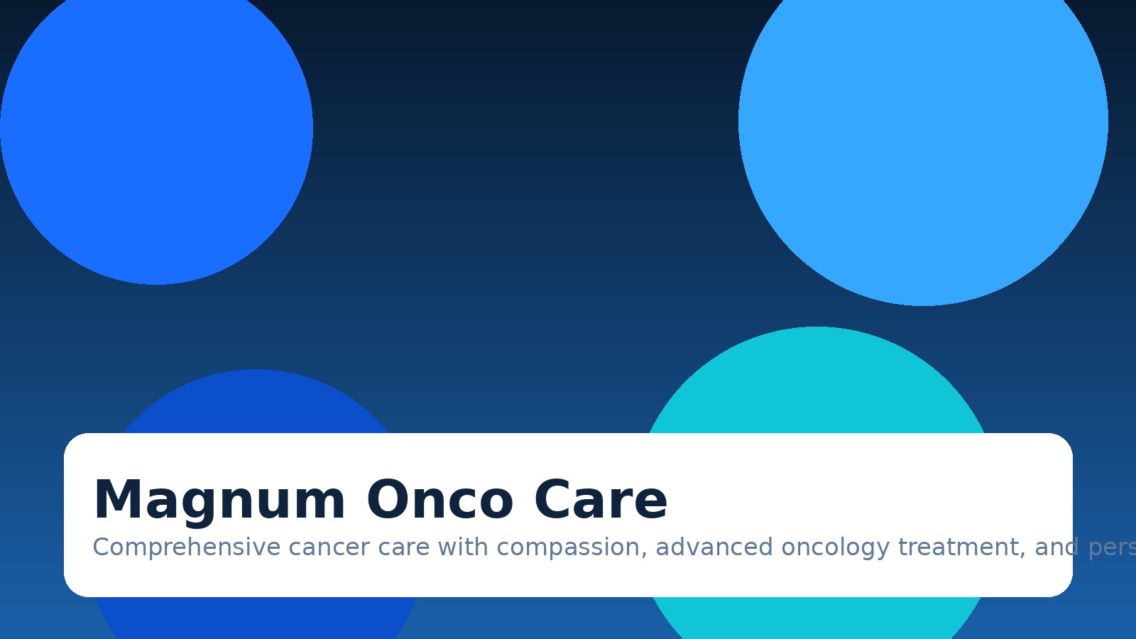 Magnum Onco Care poster